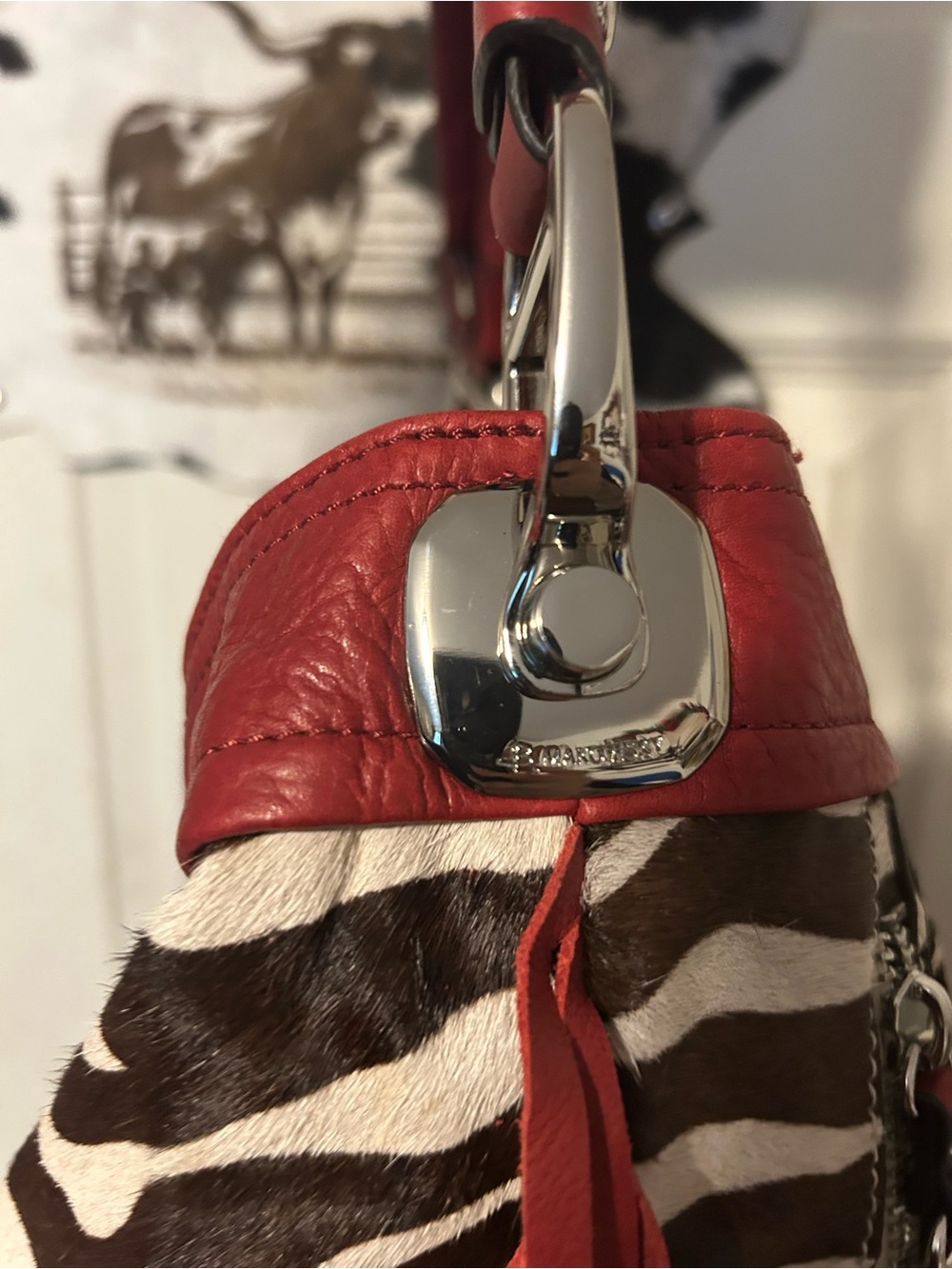 B. Markowsky, Zebra Print, Shoulder Bag - Picture 6 of 16